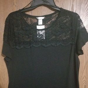 H&M shirt with lace. NWT